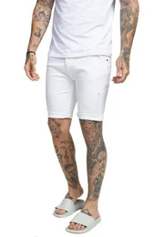Shorts Herren Jeans Short DISTRESSED SKINNY SHORTS SS-13009 White