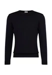 seidensticker Strickpullover Rundhals Schwarz/Dunkelblau