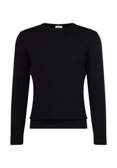 seidensticker Strickpullover Rundhals Schwarz/Dunkelblau