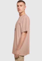 Merchcode Herren But First Coffee Heavy Oversized Tee Braun/Orange/Rosa/Beige/Rot