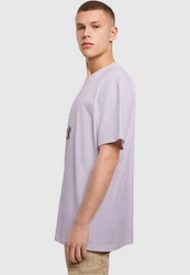 Merchcode Herren But First Coffee Heavy Oversized Tee Lila