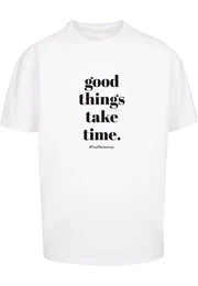 T-Shirt Herren Good Things Take Time Heavy Oversize Tee (1-tlg)