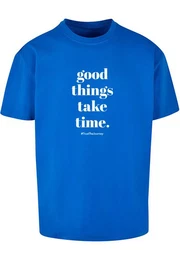 T-Shirt Herren Good Things Take Time Heavy Oversize Tee (1-tlg)