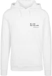 Merchcode Kapuzensweatshirt Herren Happines Hoody Creme/Weiß