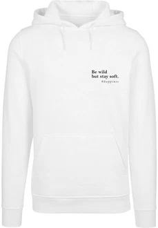 Merchcode Kapuzensweatshirt Herren Happines Hoody Creme/Weiß