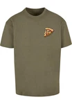 Merchcode T-Shirt Herren Pizza Comic Tee Dunkelgrün/Khaki