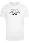 Merchcode T-Shirt Herren Fathers Day - Best Dad in the World (2) Lila/Weiß/Creme/Braun/Rot/Grau/Beige