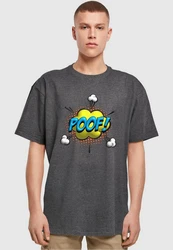 Merchcode T-Shirt Herren POOF Comic Heavy Oversized Tee Lila/Schwarz/Grau/Braun/Hellblau