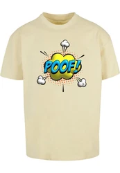 Merchcode T-Shirt Herren POOF Comic Heavy Oversized Tee Beige/Braun