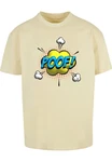 Merchcode T-Shirt Herren POOF Comic Heavy Oversized Tee Beige/Braun Merchcode T-Shirt Herren POOF Comic Heavy Oversized Tee Beige/Braun