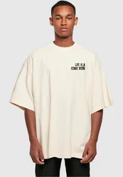 Merchcode T-Shirt Book Comic Huge Tee Khaki/Beige/Weiß