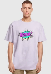 Merchcode Herren BOOM Comic Tee Lila/Rosa