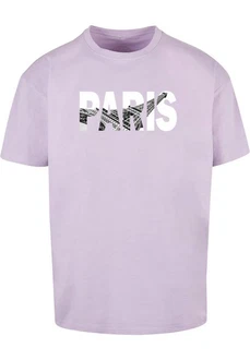 Merchcode Paris Eiffel Tower Heavy Oversize Tee Lila Merchcode Paris Eiffel Tower Heavy Oversize Tee Lila