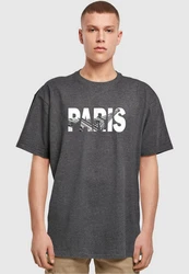 Merchcode Paris Eiffel Tower Heavy Oversize Tee Grün/Dunkelgrau