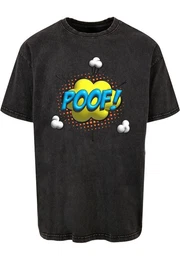 T-Shirt Herren POOF Comic Acid Washed Oversized Tee (1-tlg)