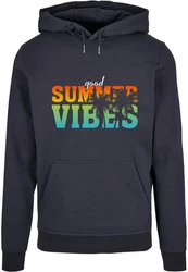Merchcode Kapuzensweatshirt Good Summer Vibes Basic Hoody Orange/Mischfarben/Rot/Lila/Gelb/Dunkelblau/Braun