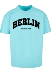 Merchcode T-Shirt Berlin Wording - Heavy Oversize Tee Blau/Türkis/Hellblau