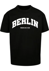 Merchcode T-Shirt Berlin Wording - Heavy Oversize Tee Schwarz