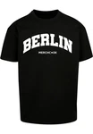 Merchcode T-Shirt Berlin Wording - Heavy Oversize Tee Schwarz