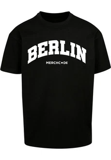 Merchcode T-Shirt Berlin Wording - Heavy Oversize Tee Schwarz Merchcode T-Shirt Berlin Wording - Heavy Oversize Tee Schwarz