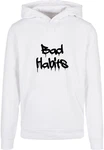 Merchcode Kapuzensweatshirt Merchcode Herren Bad Habits Basic Hoody Weiß