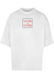 Merchcode T-Shirt Frida Kahlo - Pixels viva la vida Huge Tee 