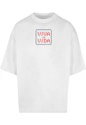 Merchcode T-Shirt Frida Kahlo - Pixels viva la vida Huge Tee 