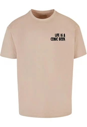 Merchcode T-Shirt Herren Book Comic Heavy Oversized Tee Khaki/Beige/Braun
