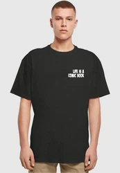 Merchcode T-Shirt Herren Book Comic Heavy Oversized Tee Schwarz