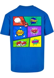 Merchcode T-Shirt Herren Book Comic Heavy Oversized Tee Blau/Hellblau/Dunkelblau