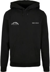 Merchcode Kapuzensweatshirt Merchcode Herren Barely Awake Basic Hoody (1) Schwarz/Dunkelblau