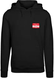 Merchcode Kapuzensweatshirt Herren Lewis Capaldi - Hello it's me Hoody Rot/Schwarz