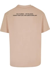 Merchcode T-Shirt Herren Flamingo Heavy Oversize Tee Rosa
