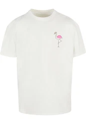 Merchcode T-Shirt Herren Flamingo Heavy Oversize Tee Rosa