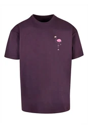 Merchcode T-Shirt Herren Flamingo Heavy Oversize Tee Rosa/Lila/Fliederfarben