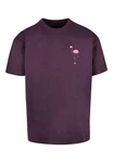 Merchcode T-Shirt Herren Flamingo Heavy Oversize Tee Rosa/Lila/Fliederfarben