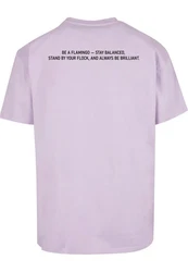 Merchcode T-Shirt Herren Flamingo Heavy Oversize Tee Rosa/Lila