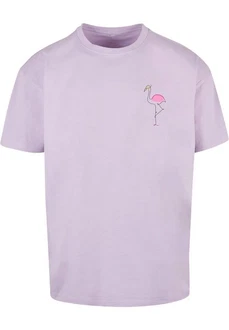 Merchcode T-Shirt Herren Flamingo Heavy Oversize Tee Rosa/Lila Merchcode T-Shirt Herren Flamingo Heavy Oversize Tee Rosa/Lila