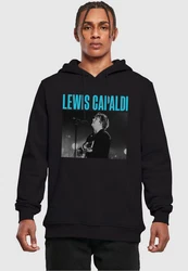 Merchcode Kapuzensweatshirt Herren Lewis Capaldi - Photo Tour Hoody (1-tlg) Braun/Schwarz/Dunkelblau/Rot/Blau