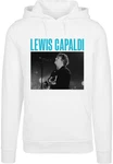 Merchcode Kapuzensweatshirt Herren Lewis Capaldi - Photo Tour Hoody (1-tlg) Weiß/Braun/Grün