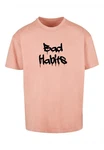 Merchcode T-Shirt Bad Habits Heavy Oversize Tee Rosa/Orange/Rot Merchcode T-Shirt Bad Habits Heavy Oversize Tee Rosa/Orange/Rot