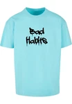 Merchcode T-Shirt Bad Habits Heavy Oversize Tee Türkis/Hellblau/Blau Merchcode T-Shirt Bad Habits Heavy Oversize Tee Türkis/Hellblau/Blau