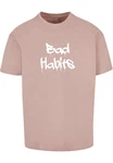 Merchcode T-Shirt Bad Habits Heavy Oversize Tee Rosa/Rot Merchcode T-Shirt Bad Habits Heavy Oversize Tee Rosa/Rot