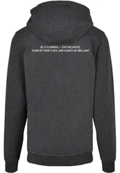 Merchcode Kapuzensweatshirt Flamingo Basic Hoody Dunkelgrau/Rosa/Grau