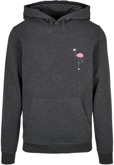 Merchcode Kapuzensweatshirt Flamingo Basic Hoody Dunkelgrau/Rosa/Grau Merchcode Kapuzensweatshirt Flamingo Basic Hoody Dunkelgrau/Rosa/Grau