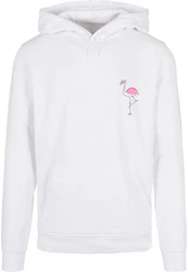 Merchcode Kapuzensweatshirt Flamingo Basic Hoody Rosa