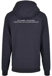 Merchcode Kapuzensweatshirt Flamingo Basic Hoody Dunkelblau/Rosa