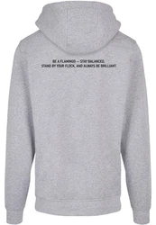 Merchcode Kapuzensweatshirt Flamingo Basic Hoody Rosa/Grau