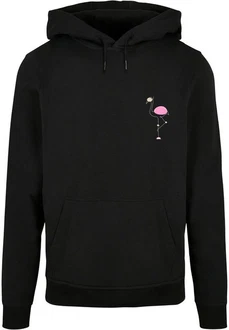 Merchcode Kapuzensweatshirt Flamingo Basic Hoody Rosa/Schwarz Merchcode Kapuzensweatshirt Flamingo Basic Hoody Rosa/Schwarz