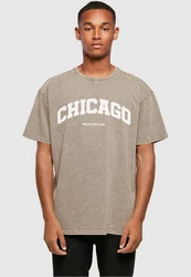 Merchcode T-Shirt Chicago Wording  Beige/Braun